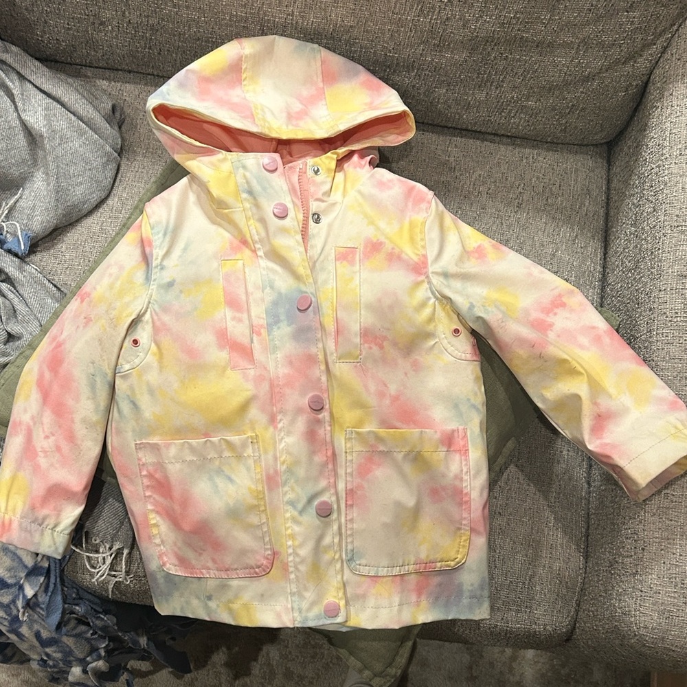 Urban Republic Pastel Tie-Dye Kids Raincoat